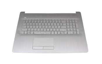 HP 17-by3000 Original Tastatur inkl. Topcase FR (französisch) silber/silber (DVD) (PTP)