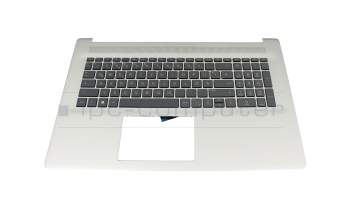 HP 17-cp2000 Original Tastatur inkl. Topcase DE (deutsch) grau/silber