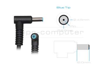 HP Compaq 6715s Business Original Netzteil 65,0 Watt normale Bauform mit Adapter