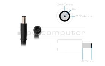 HP Compaq 8510w Mobile Workstation Original Netzteil 120,0 Watt flache Bauform