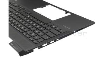HP Envy 15-ep1000 Original Tastatur inkl. Topcase DE (deutsch) schwarz/schwarz mit Backlight (RTX-Grafikkarte)