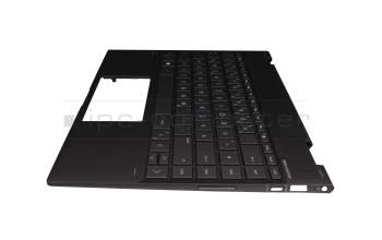 HP Envy x360 13-ag0000 Original Tastatur inkl. Topcase DE (deutsch) dunkelgrau/grau mit Backlight