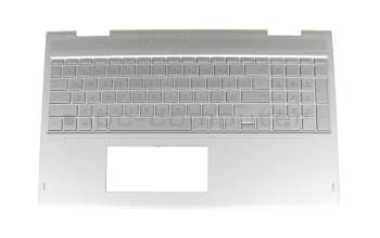 HP Envy x360 15-bp000 Original Tastatur inkl. Topcase DE (deutsch) silber/silber mit Backlight