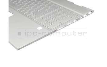 HP Envy x360 15-dr1300 Original Tastatur inkl. Topcase DE (deutsch) silber/silber mit Backlight (DIS)