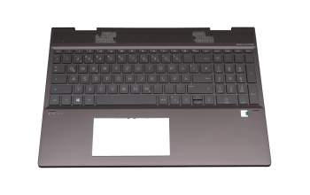 HP Envy x360 15-ds0000 Original Tastatur inkl. Topcase DE (deutsch) grau/anthrazit mit Backlight