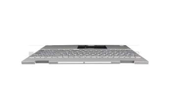 HP Envy x360 15-ed1000 Original Tastatur inkl. Topcase DE (deutsch) silber/silber mit Backlight (DSC Grafik)