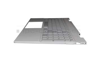 HP Envy x360 15-ed1000 Original Tastatur inkl. Topcase DE (deutsch) silber/silber mit Backlight (UMA Grafik)