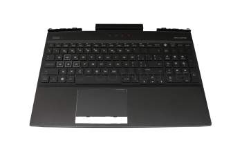 HP Omen 15-dc0000 Original Tastatur inkl. Topcase CH (schweiz) schwarz/schwarz mit Backlight