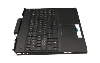 HP Omen 15-dc0000 Original Tastatur inkl. Topcase DE (deutsch) schwarz/schwarz mit Backlight