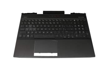 HP Omen 15-dc1000 Original Tastatur inkl. Topcase CH (schweiz) schwarz/schwarz mit Backlight
