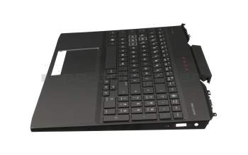 HP Omen 15-dc1000 Original Tastatur inkl. Topcase DE (deutsch) schwarz/schwarz mit Backlight