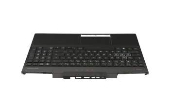 HP Omen 15-dc1000 Original Tastatur inkl. Topcase DE (deutsch) schwarz/schwarz mit Backlight