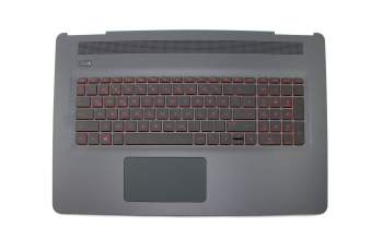 HP Omen 17-w031ng (W9U57EA) Original Tastatur inkl. Topcase DE (deutsch) schwarz/schwarz mit Backlight