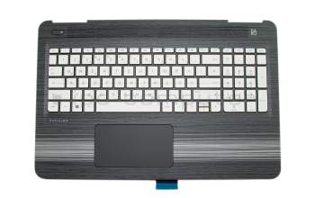 HP Pavilion 15-bc200 Original Tastatur inkl. Topcase DE (deutsch) silber/schwarz mit Backlight