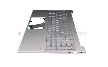 HP Pavilion 15-eg0000 Original Tastatur inkl. Topcase DE (deutsch) silber/silber mit Backlight