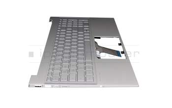 HP Pavilion 15-eg0000 Original Tastatur inkl. Topcase DE (deutsch) silber/silber mit Backlight