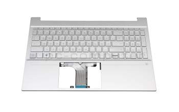 HP Pavilion 15-eg3000 Original Tastatur inkl. Topcase DE (deutsch) silber/silber mit Backlight