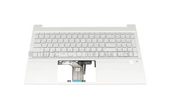 HP Pavilion 15-eg3000 Original Tastatur inkl. Topcase DE (deutsch) silber/silber mit Backlight