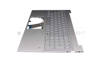 HP Pavilion 15-eh1000 Original Tastatur inkl. Topcase DE (deutsch) silber/silber mit Backlight