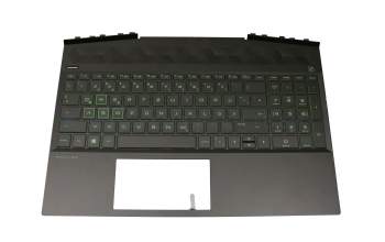 HP Pavilion Gaming 15-dk0000 Original Tastatur inkl. Topcase DE (deutsch) schwarz/schwarz mit Backlight