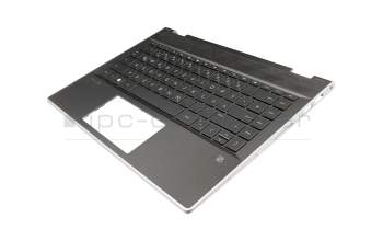 HP Pavilion x360 14-cd0100 Original Tastatur inkl. Topcase DE (deutsch) schwarz/schwarz mit Backlight
