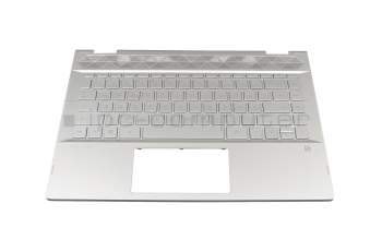 HP Pavilion x360 14-cd0400 Original Tastatur inkl. Topcase DE (deutsch) silber/silber mit Backlight