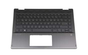 HP Pavilion x360 14-dh0100 Original Tastatur inkl. Topcase DE (deutsch) schwarz/schwarz mit Backlight