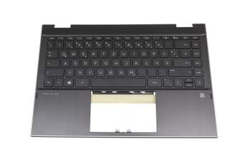 HP Pavilion x360 14-dw0000 Original Tastatur inkl. Topcase DE (deutsch) schwarz/schwarz/silber ohne Hintergrundbeleuchtung