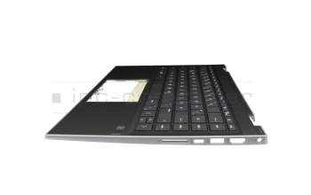 HP Pavilion x360 14-dw0000 Original Tastatur inkl. Topcase DE (deutsch) schwarz/schwarz/silber ohne Hintergrundbeleuchtung