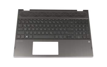 HP Pavilion x360 15-cr0400 Tastatur inkl. Topcase DE (deutsch) schwarz/schwarz mit Backlight