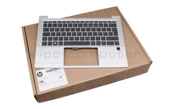 HP ProBook 430 G8 Original Tastatur inkl. Topcase DE (deutsch) schwarz/silber mit Backlight