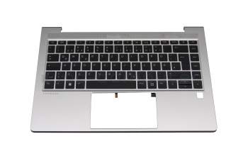 HP ProBook 445 G8 Original Tastatur inkl. Topcase DE (deutsch) schwarz/silber mit Backlight
