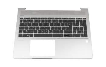 HP ProBook 455 G6 Original Tastatur inkl. Topcase DE (deutsch) schwarz/silber mit Backlight
