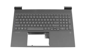 HP Victus 16-d1000 Original Tastatur inkl. Topcase DE (deutsch) schwarz/schwarz mit Backlight (RTX-Grafikkarte)