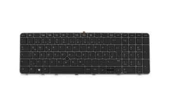 HP ZBook 15u G3 Original Tastatur DE (deutsch) schwarz mit Backlight und Mouse-Stick