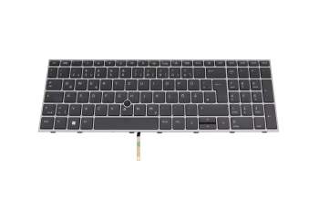 HP ZBook Fury 15 G7 Original Tastatur DE (deutsch) dunkelgrau mit Backlight und Mouse-Stick
