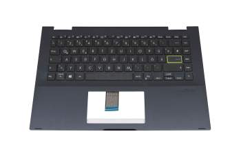 HQ207D0602000 Original Asus Tastatur inkl. Topcase DE (deutsch) schwarz/schwarz (mit Hintergrundbeleuchtung)