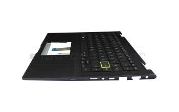 HQ21013052000 Original Huaqin Tastatur inkl. Topcase DE (deutsch) schwarz/schwarz mit Backlight