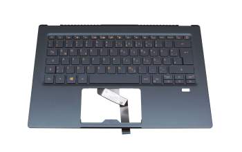 HQ2226154000 Original Acer Tastatur inkl. Topcase DE (deutsch) blau/blau mit Backlight