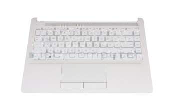 HTS8471606000 Original HP Tastatur inkl. Topcase DE (deutsch) weiß/weiß