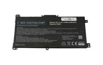 IPC-Computer Akku kompatibel zu HP BK03041XL mit 47,31Wh