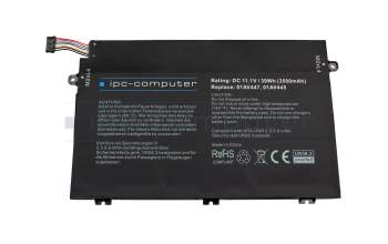 IPC-Computer Akku kompatibel zu Lenovo 01AV446 mit 39Wh