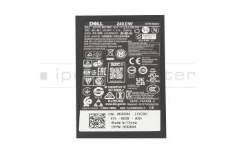 J938H Original Dell Netzteil 240,0 Watt slime Bauform