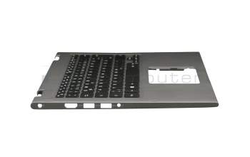 JCHV0 Original Dell Tastatur inkl. Topcase DE (deutsch) schwarz/silber mit Backlight