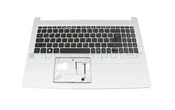 JYCZFBC Original Acer Tastatur inkl. Topcase DE (deutsch) schwarz/silber