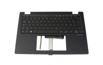 KAJZZF0662 Original Acer Tastatur inkl. Topcase DE (deutsch) schwarz/schwarz mit Backlight