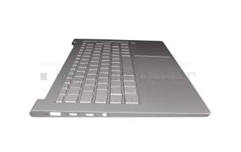 KCS10A090 Original Lenovo Tastatur inkl. Topcase DE (deutsch) silber/silber mit Backlight