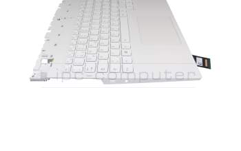 L1CZ154003N Original Lenovo Tastatur inkl. Topcase DE (deutsch) weiß/weiß mit Backlight