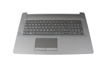 L20192-BG1 Original HP Tastatur inkl. Topcase SF (schweiz-französisch) schwarz/schwarz (DVD, Optik \"gebürstet\")