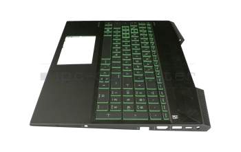 L20671-041 Original HP Tastatur inkl. Topcase DE (deutsch) schwarz/grün/schwarz mit Backlight